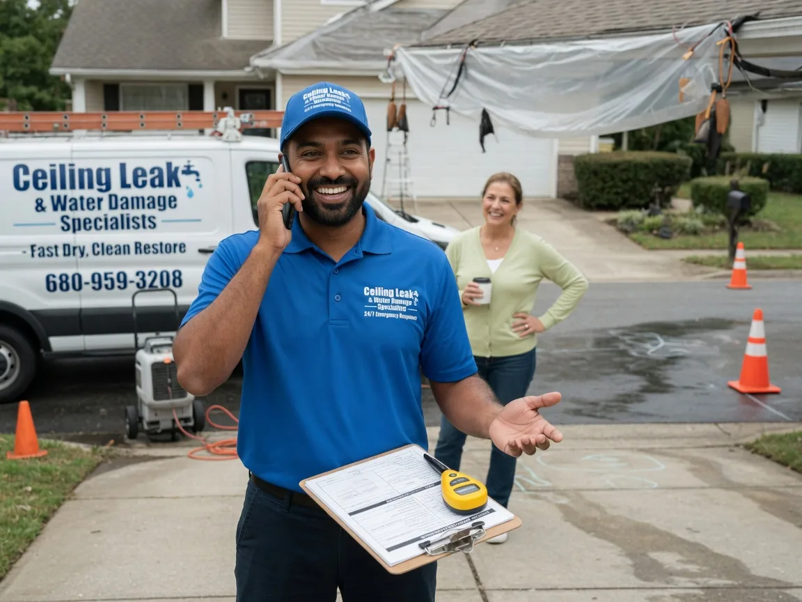 Ceiling Leak Cleanup Kenton, OK FAQs